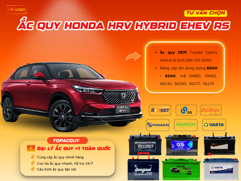 Ắc quy ô tô Honda HRV Hybrid eHEV RS 2