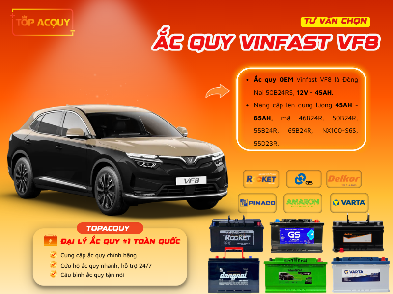 Ắc quy ô tô Vinfast VF8 1