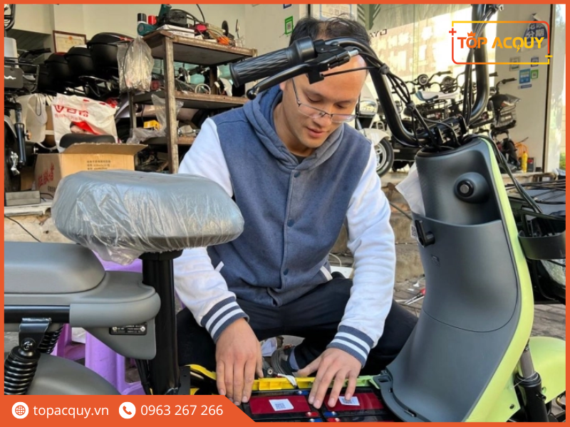 bảo quản ắc quy xe đạp điện