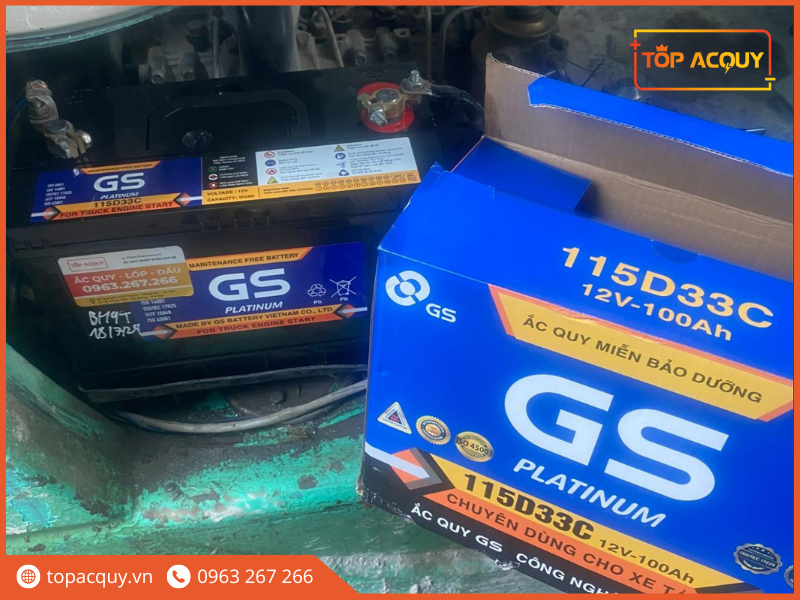 bình ắc quy 12V 100Ah cũ