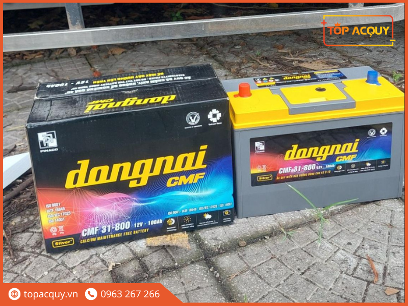 mẫu bình ắc quy 12V 100Ah cũ Đồng Nai