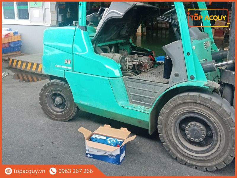 bình ắc quy 12V 100Ah cũ cho xe nâng