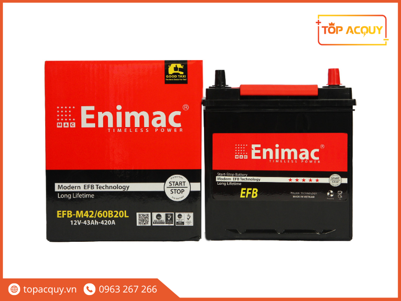 Mẫu bình ắc quy EFB dành cho ô tô