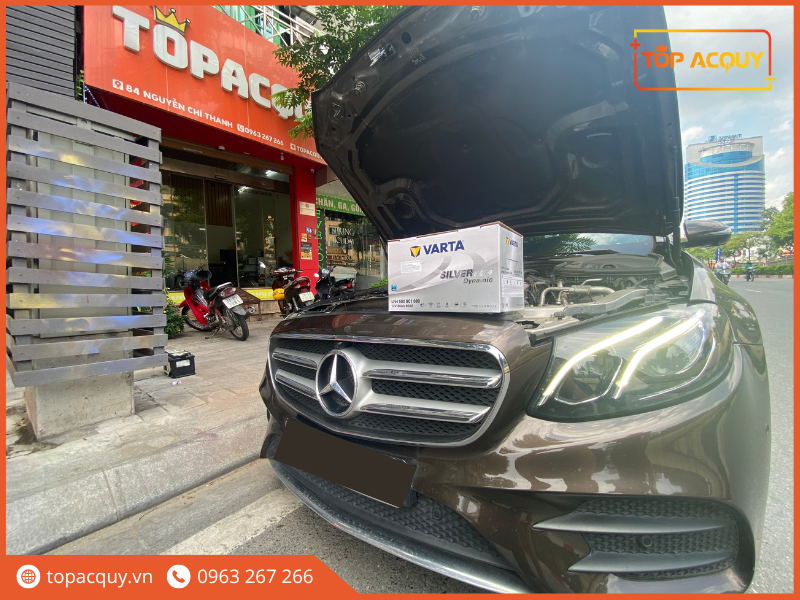 bình ắc quy xe mercedes e200
