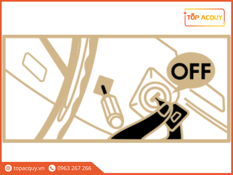 Tháo chìa khóa khỏi ổ khóa xe