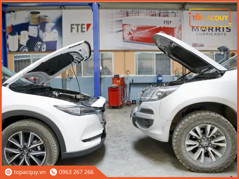 cách câu bình ắc quy ô tô