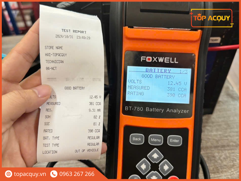 Máy kiểm tra ắc quy chuyên dụng