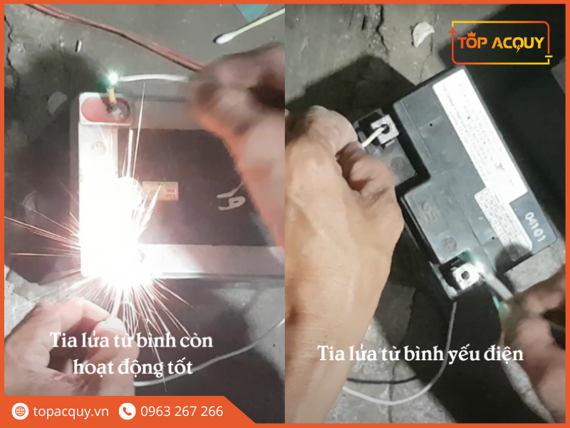 kiểm tra ắc quy bị hỏng