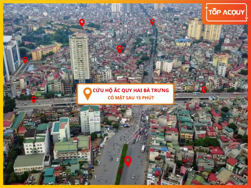 Topacquy cứu hộ ắc quy Hai Bà Trưng nhanh chóng