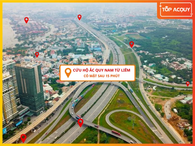 Dịch vụ cứu hộ ắc quy Nam Từ Liêm nhanh chóng của Topacquy