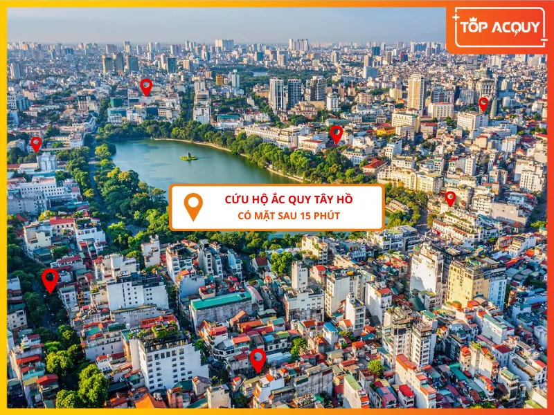 Topacquy cứu hộ ắc quy ô tô tại Tây Hồ nhanh chóng