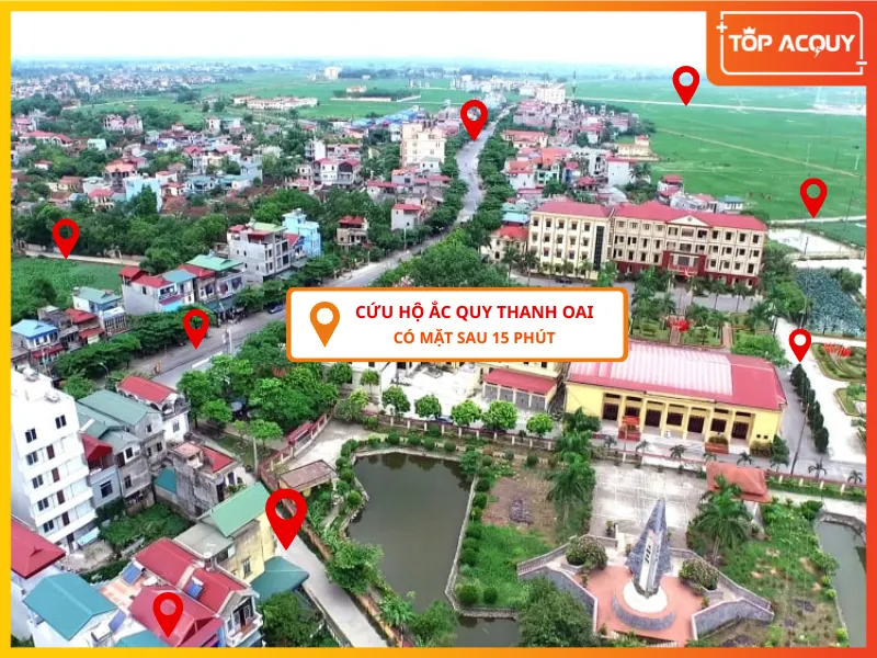 Topacquy cứu hộ ắc quy ô tô tại Thanh Oai nhanh chóng