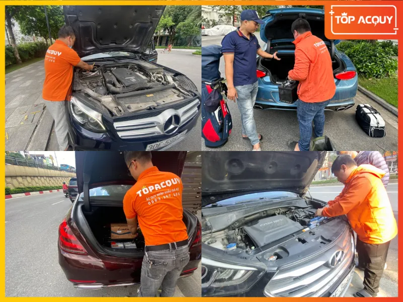 Topacquy cứu hộ ắc quy tận nơi tại Thanh Xuân
