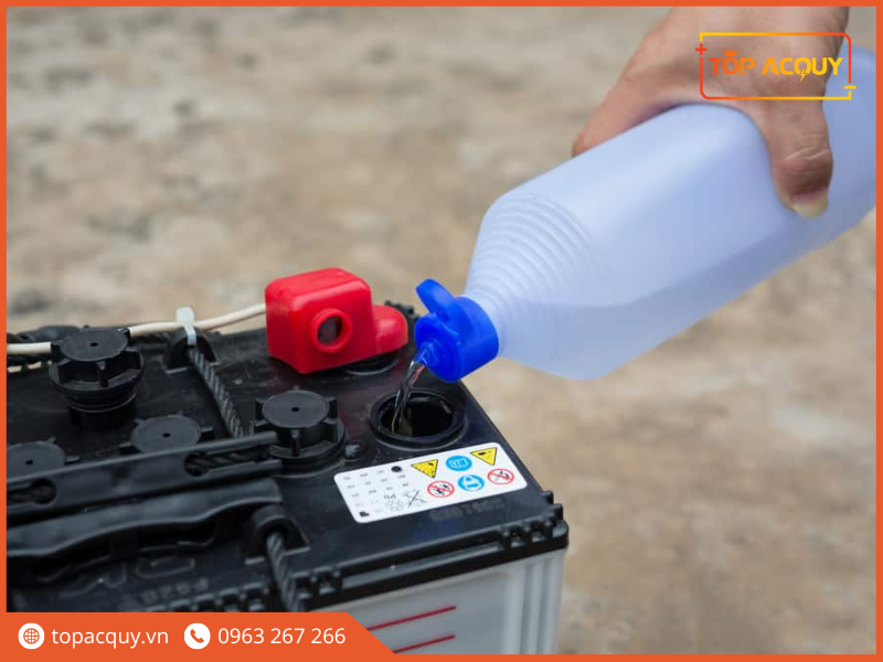 quy định chất lượng nước cất châm bình ắc quy