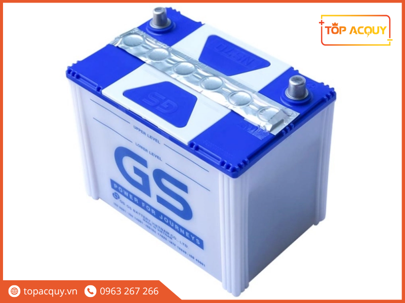 phân biệt ắc quy GS thật và giả