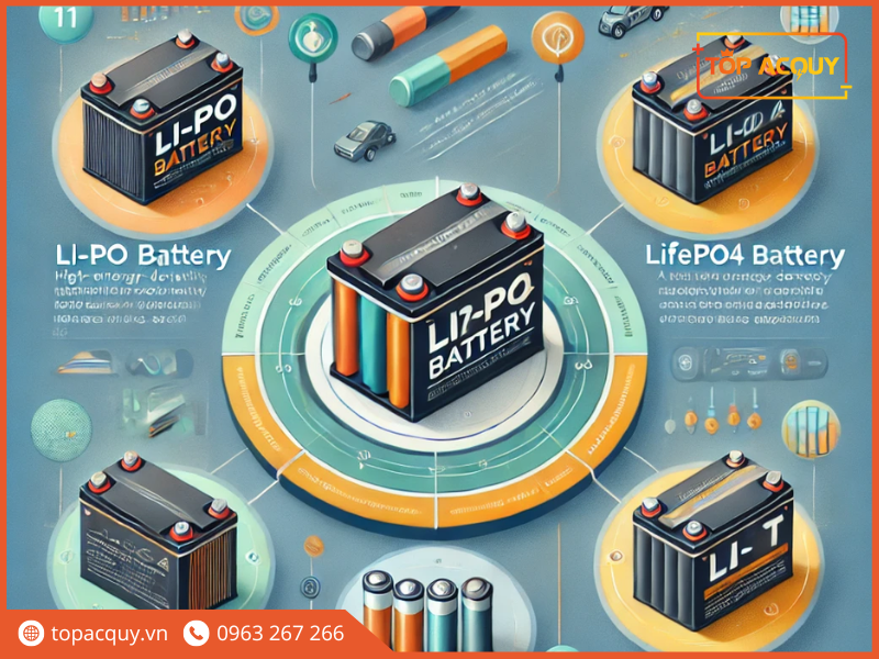 Các loại pin lithium 12V