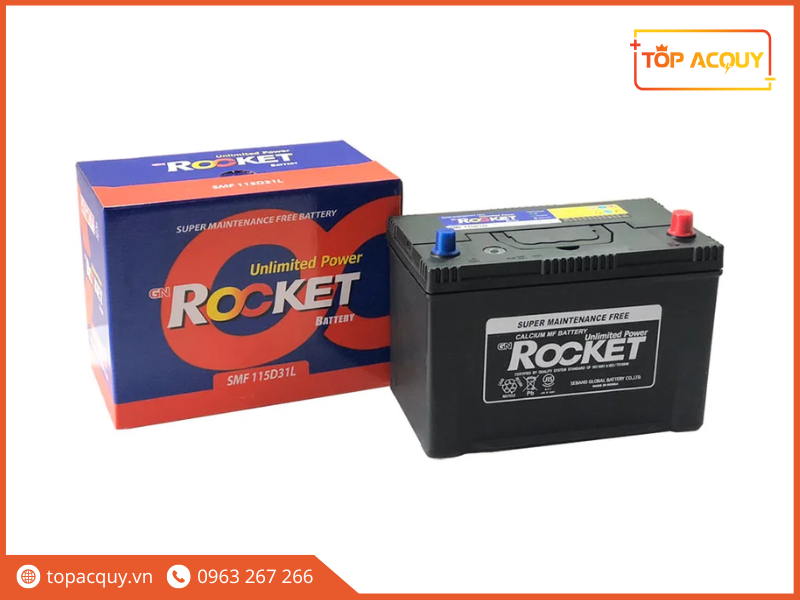 thay bình ắc quy Rocket ô tô Đà Nẵng