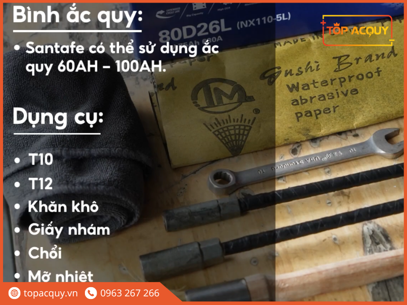 bước 1 thay bình ắc quy ô tô Đà Nẵng