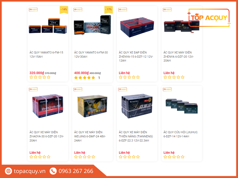 bình ắc quy dành cho xe đạp điện