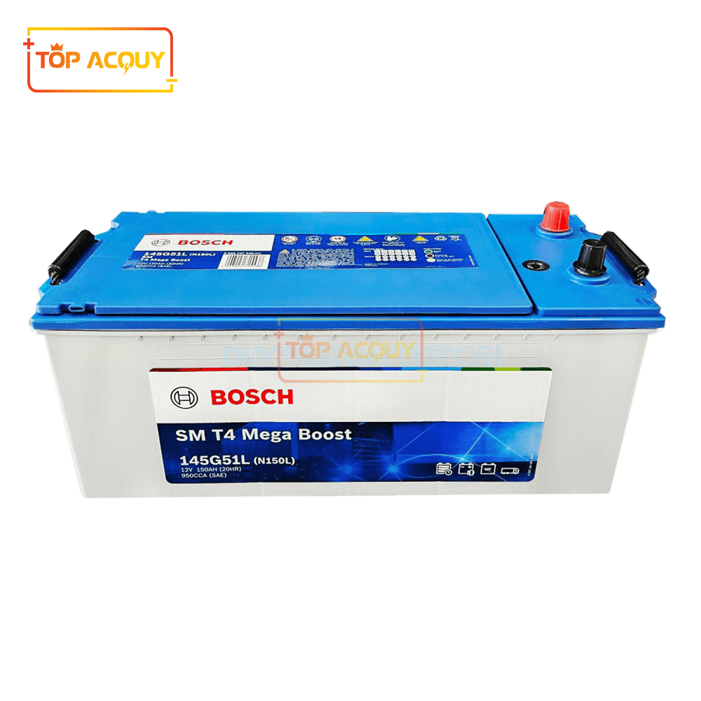 Bình ắc quy Bosch 150AH 145G51L N150L 12V