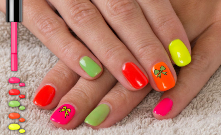 Các phối màu neon