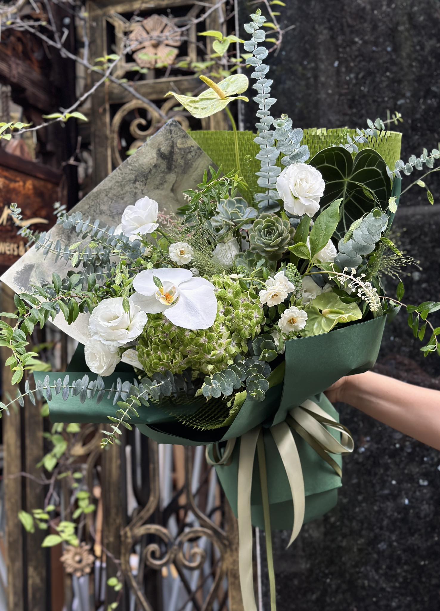 Mẫu lên hoa Giấy mỹ thuật 80gsm Thô Florist Space