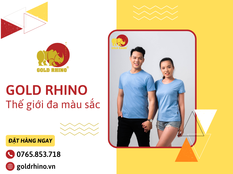 THẾ GIỚI ĐA MÀU SẮC CỦA THƯƠNG HIỆU ÁO THUN GOLD RHINO