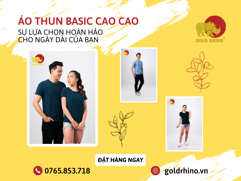 ÁO THUN BASIC CAO CẤP - SỰ LỰA CHỌN HOÀN HẢO CHO NGÀY DÀI CỦA BẠN