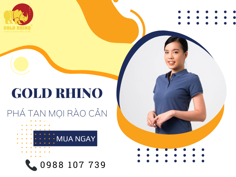 THƯƠNG HIỆU ÁO THUN CAO CẤP GOLD RHINO - PHÁ TAN MỌI RÀO CẢN