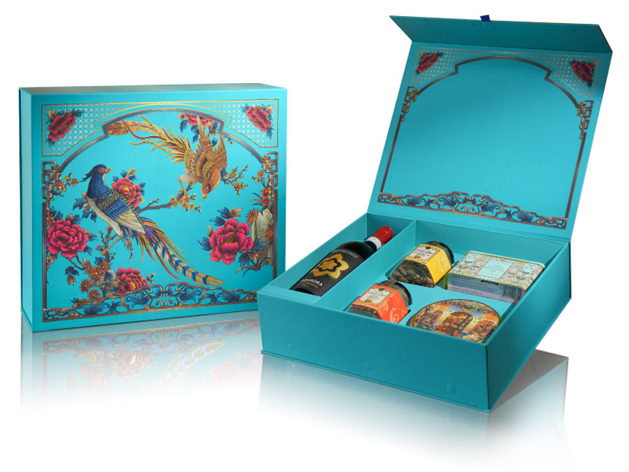 Hộp quà an khang mầu xanh