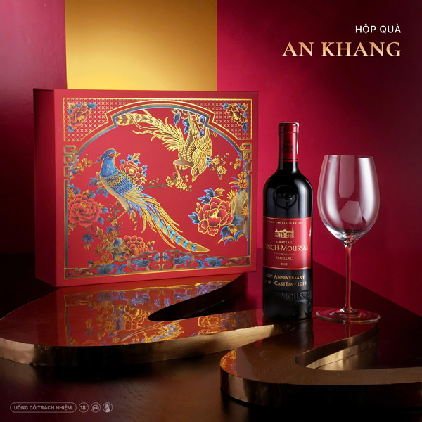 Hộp quà an khang mầu đỏ