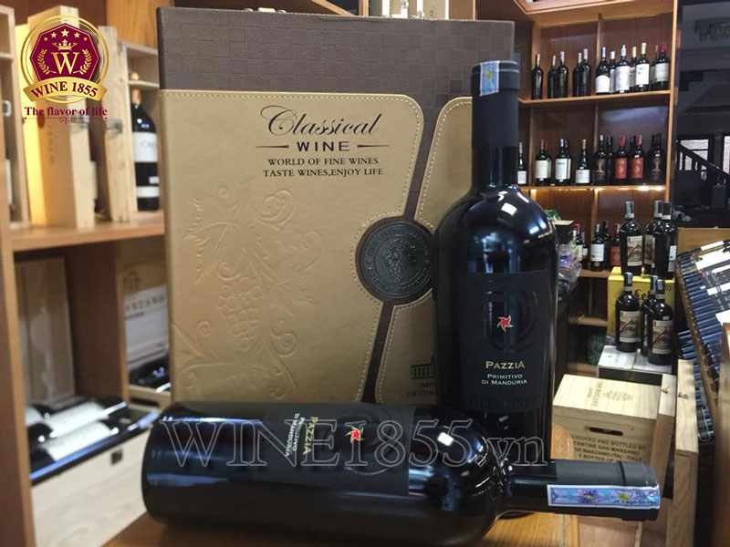 Rượu Vang Ý Pazzia Primitivo di Manduria
