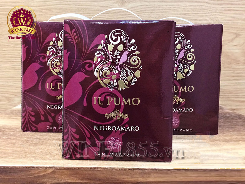 rượu vang bịch IL Pumo Negroamaro BIB 3L