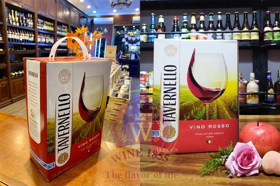 Rượu Vang Bịch Tavernello Vino Rosso BIB