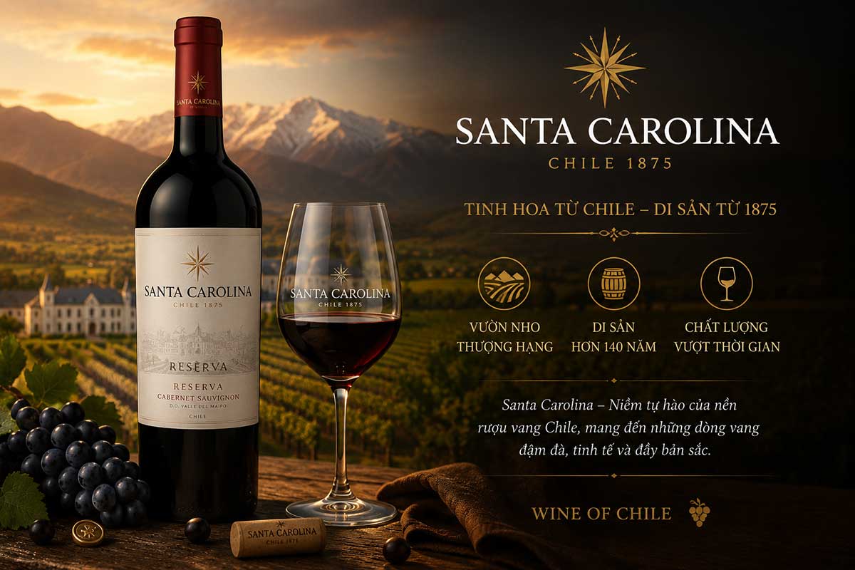 Rượu vang nhà Santa Carolina