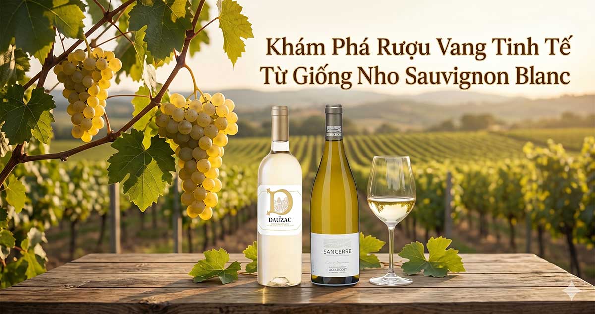 Rượu vang từ giống nho Sauvignon Blanc