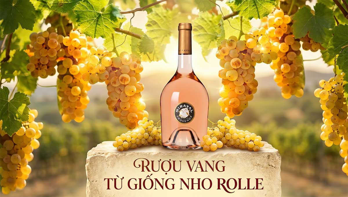 Rượu vang từ giống nho Rolle