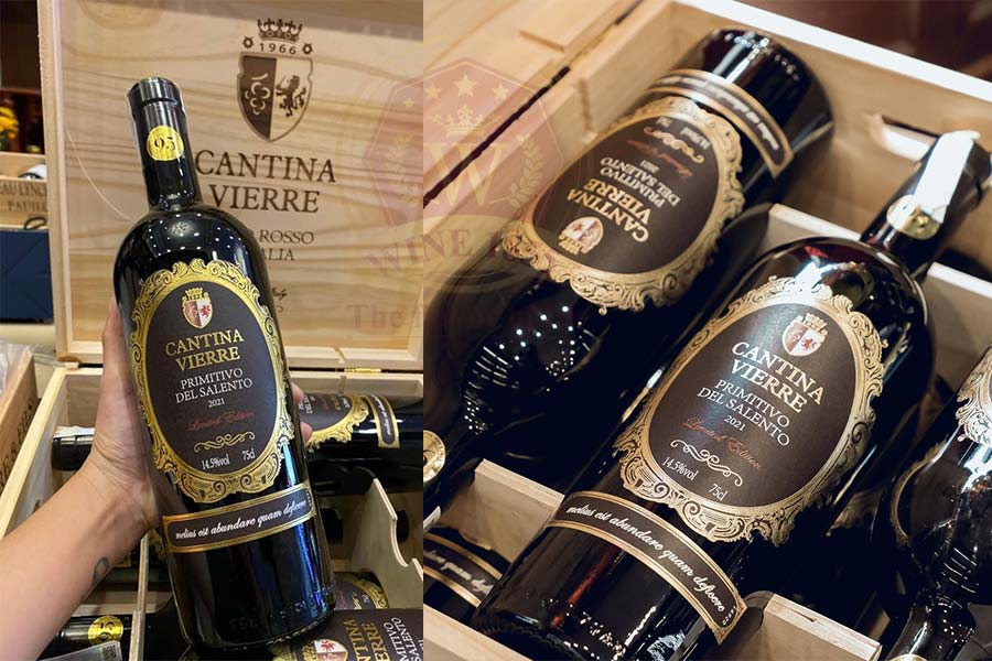 Rượu vang Ý Cantina Vierre Primitivo Del Salento