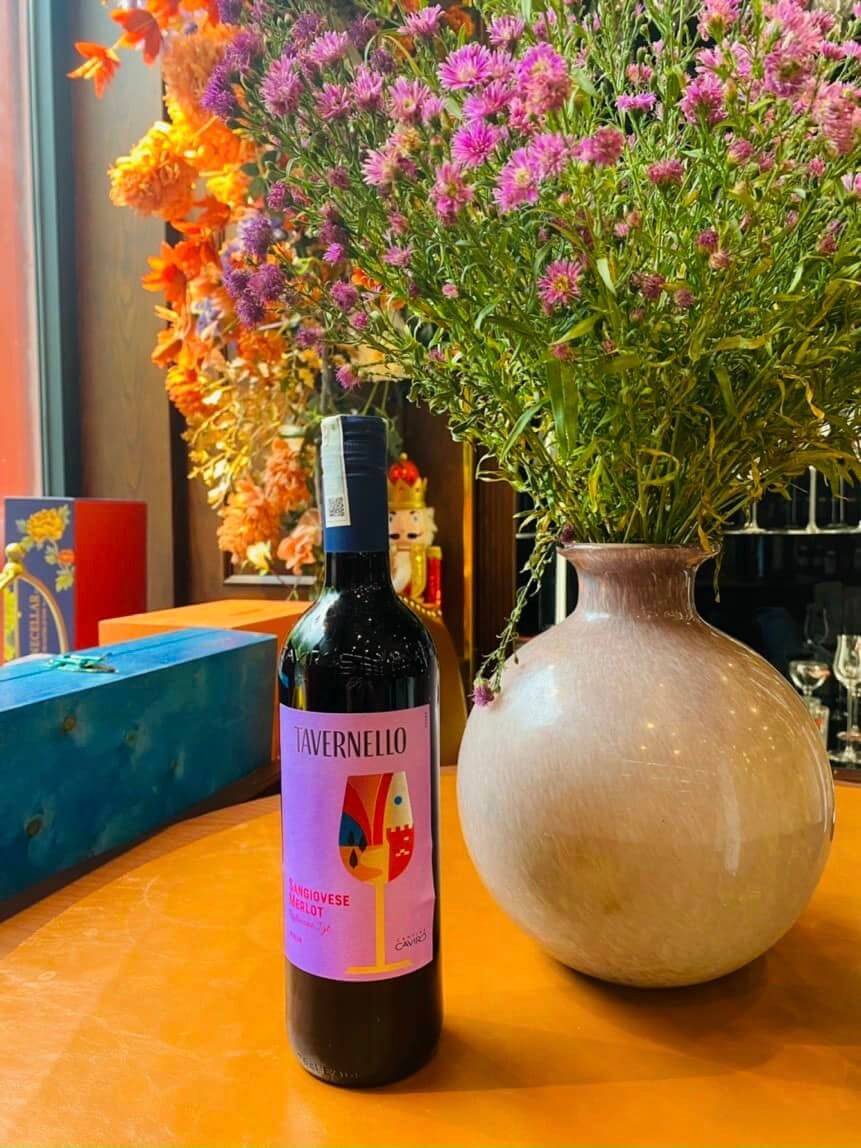 Rượu Vang Ý Tavernello Sangiovese Merlot Rubicone