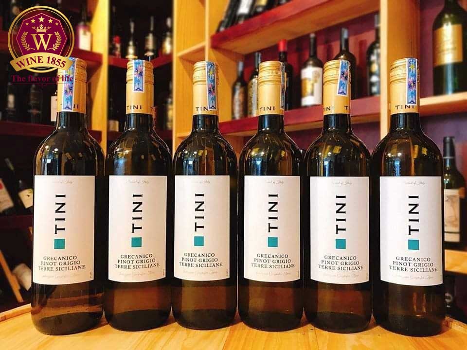 Rượu vang Ý Tini Grecanico Pinot Grigio Terre Siciliane