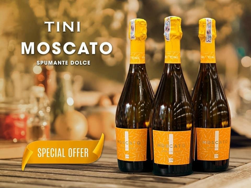 Rượu vang ngọt Tini Moscato Spumante