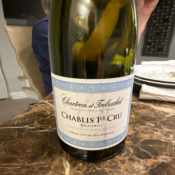 Rượu Vang Pháp Chartron et Trébuchet Chablis 1er Cru 2022
