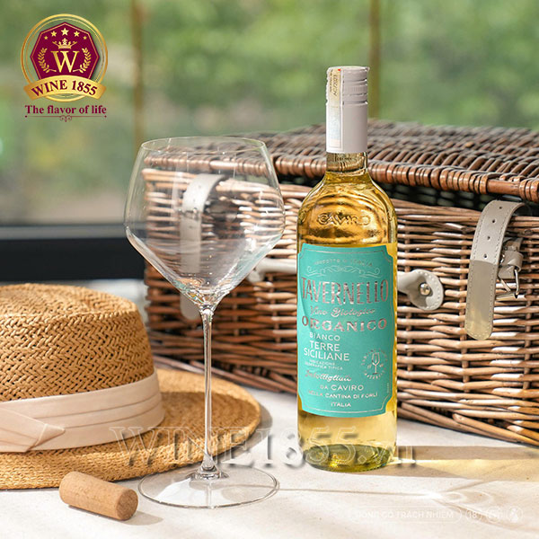 Rượu Vang Ý Tavernello Organico Bianco Terre Siciliane - Tuyệt phẩm rượu Ý, đậm chất hữu cơ!