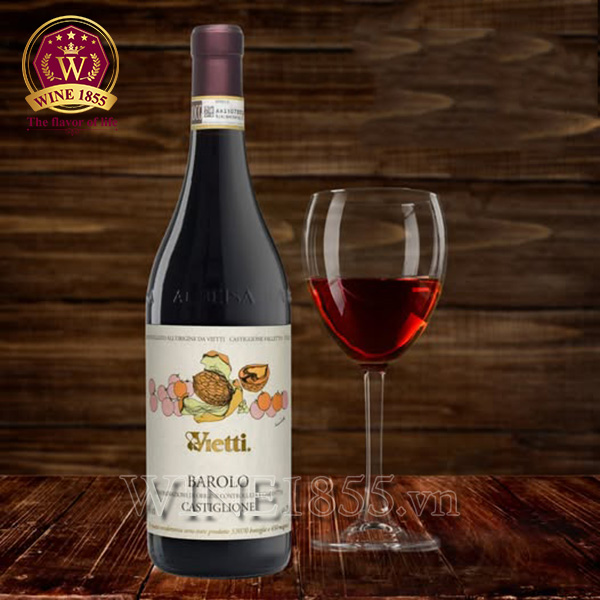 Rượu Vang Ý Vietti Barolo Castiglione - Tinh hoa Nebbiolo, đậm chất Barolo.