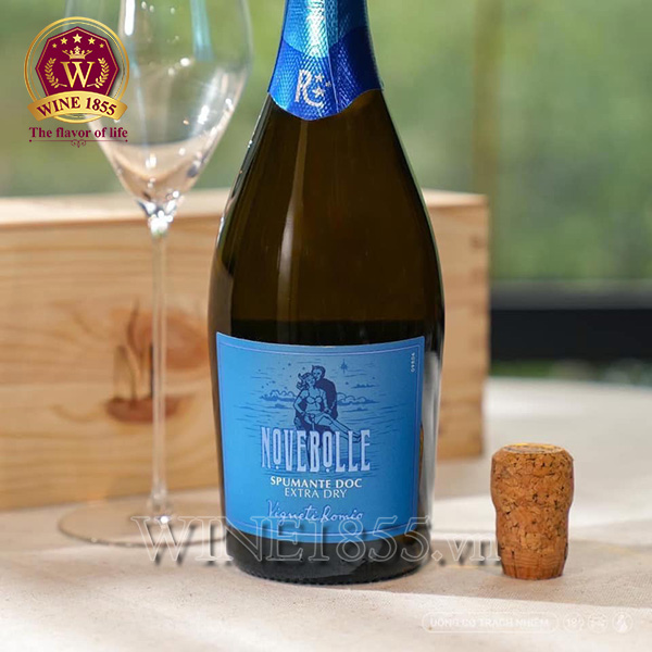 Rượu Vang Vigneti Romio Novebolle Romagna Spumante Extra Dry - Sủi bọt say mê, lễ hội ngập tràn.