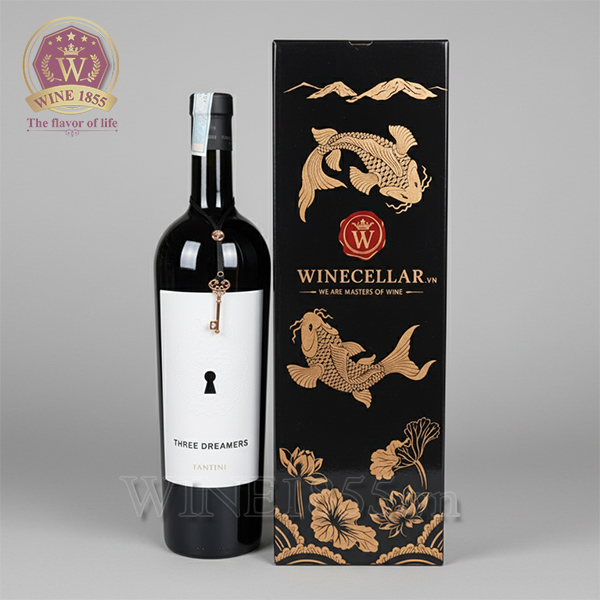 Hộp quà 1 chai sơn mài Three Dreamers