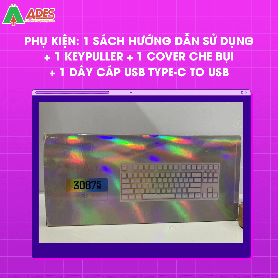 AKKO 3087S - Pink RGB (AKKO sw)