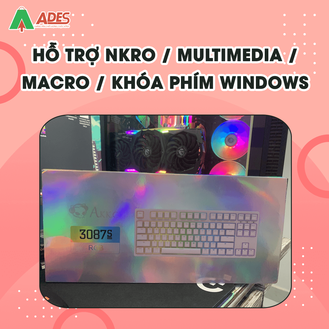 AKKO 3087S - Pink RGB (Cherry sw)