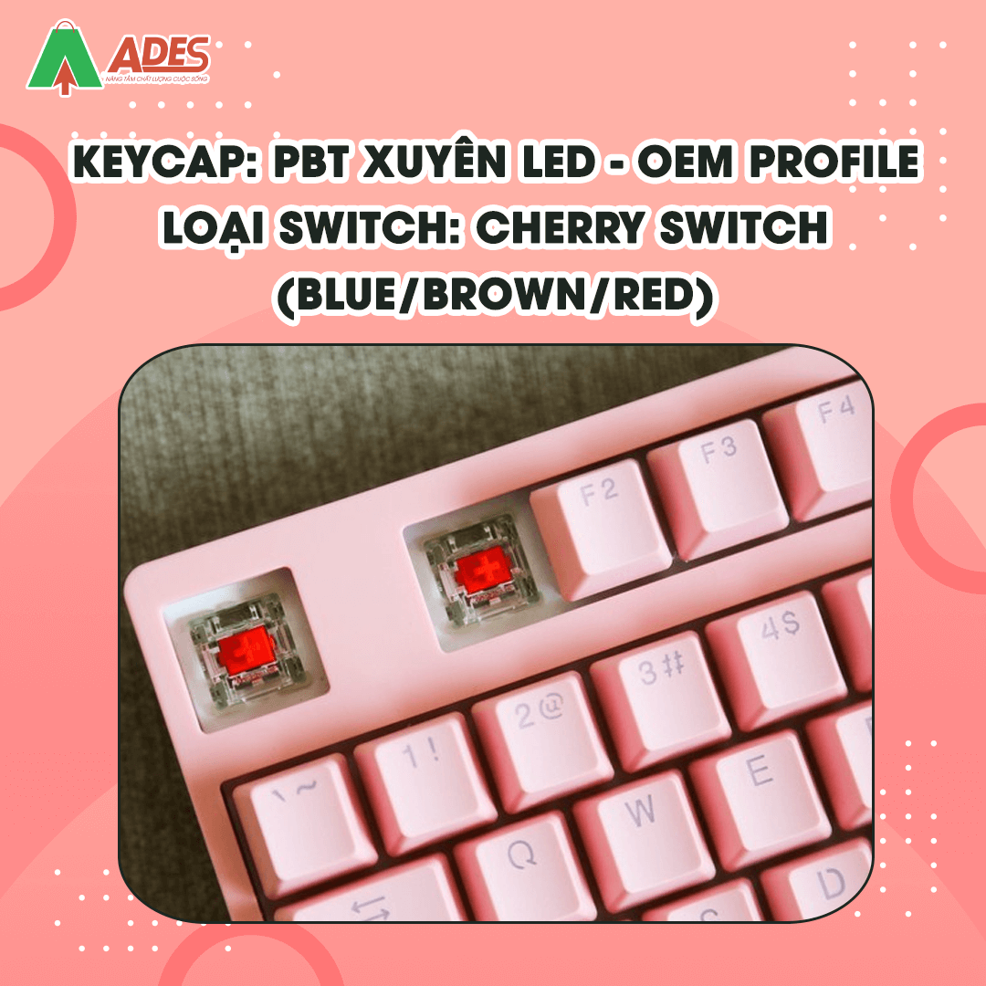 AKKO 3087S - Pink RGB (Cherry sw)