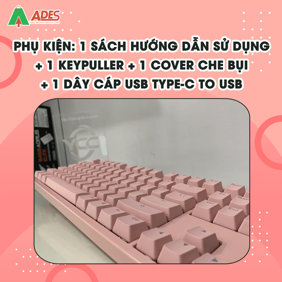 AKKO 3087S - Pink RGB (Cherry sw)